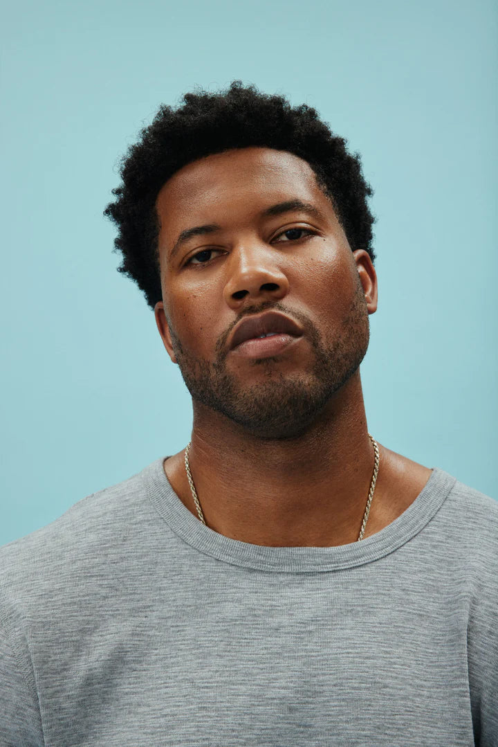 Man with wrinkle-free skin